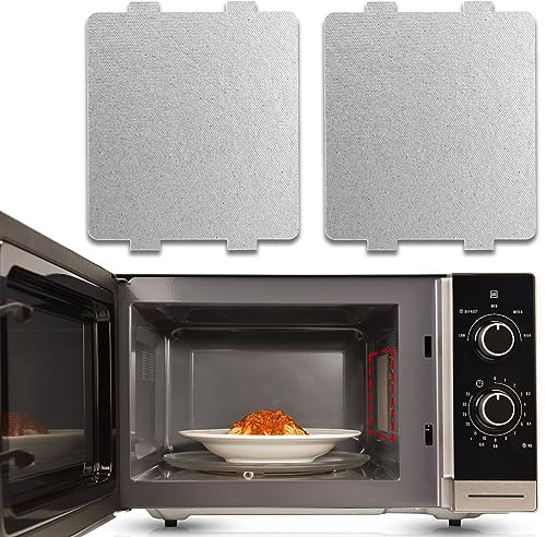 2pcs Placa Mica Microondas Universal, Hoja de Mica, Placas de Mica Hojas, Repuesto Papel Mica Microondas, Placa de Mica Cortable, para Horno de Microondas