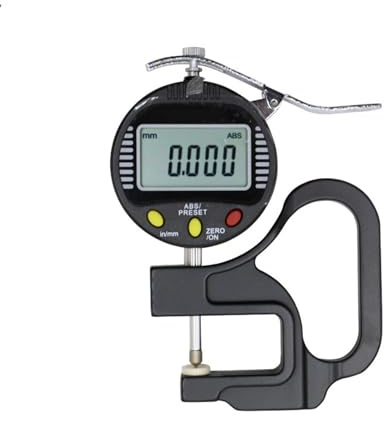 FUNTLY Elettronica Percentuale Misuratore di Spessore Spessimetro Digitale 0-10 mm 0,001 mm con Testa Appuntita