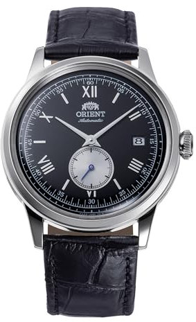 Orient Bambino Version 7 Kleine Sekunde 38,4 mm Automatik/Handaufzug Kleideruhr, 25,4 cm (10 Zoll) (Black Nixplay Plus)