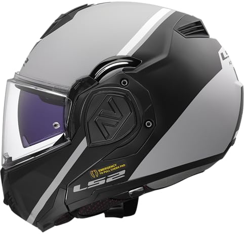 LS2, Modularer Motorradhelm ADVANT SWIPE Matt Grey Black, L