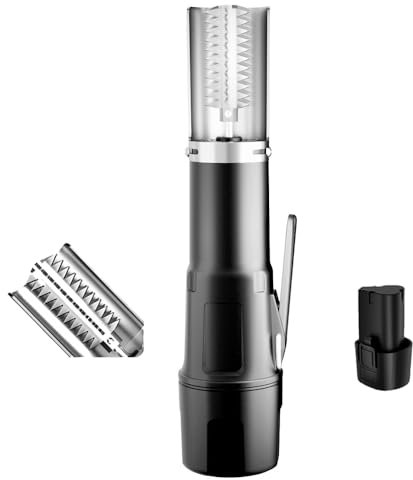 Squamatore Elettrico per Pesci, Pulitore per Squame di Pesce Portatile con Motore Potente da 125 W e batterie da 2200 mAh, 7000 Giri/min, Squamatore per Pesci Impermeabile per Chef e Cuochi Domestici