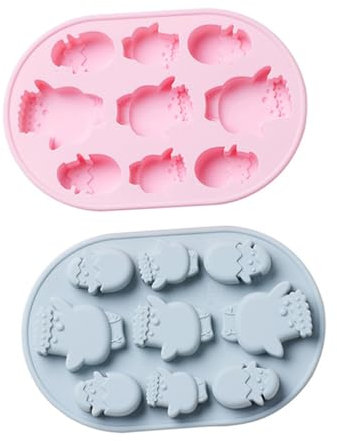 PRETYZOOM 2piezas Molde Para Pollito De Pascua Molde Para Galletas De Silicona Antiadherente Fácil De Limpiar Para Repostería