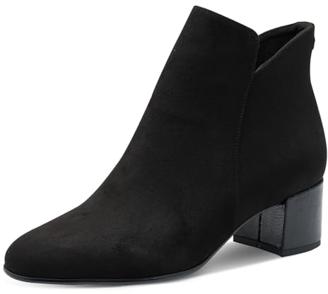 Tamaris Botín para mujer con tacón 1-25354-43, Black Comb, talla 37 EU, Peine Negro, 37 EU