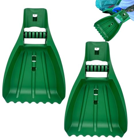 Tuxxjzm Râteau à Main, râteau à Main, Pince de ramassage de Feuilles, Fournitures de Nettoyage, Outils de Jardinage, Pince Ergonomique pour enlever l' coupée et Les débris de pelouse