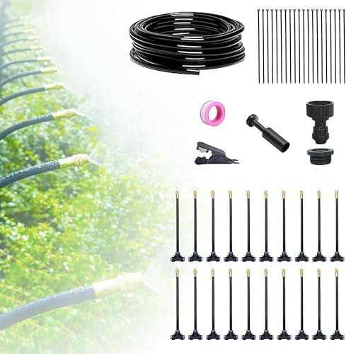 Yeliuxi 360° Curved Garden Automatic Irrigation System,Bewässerungssystem Garten,Automatische Bewässerungssets,Garten Bewässerung Kit,Misting System,für Landschaft,Flower Bed und Terrasse Pflanzen 20m