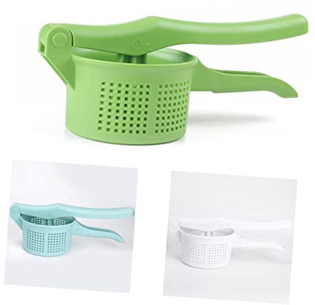 Pressa Manuale per Purè di Patate in Plastico Blu Impugnatura Antiscivolo