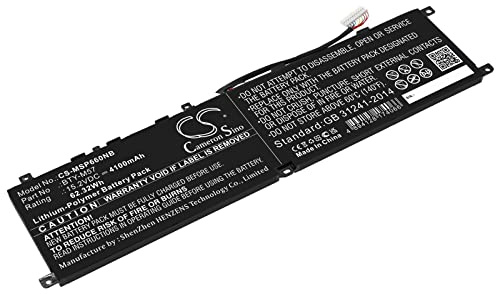 Cameron Sino ACCCHEN - Batteria ricaricabile per GP66, GP76, Leopard 10UG (4100mAh/62.32Wh) BTY-M57