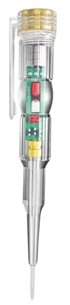 Spannungsprüfer Stift – kabelgebundener Stromprüfer | Überlastungsschutzwerkzeug mit LED-Anzeige | Rutschfestes Taschenwerkzeug für die Ansicht der Steckdose