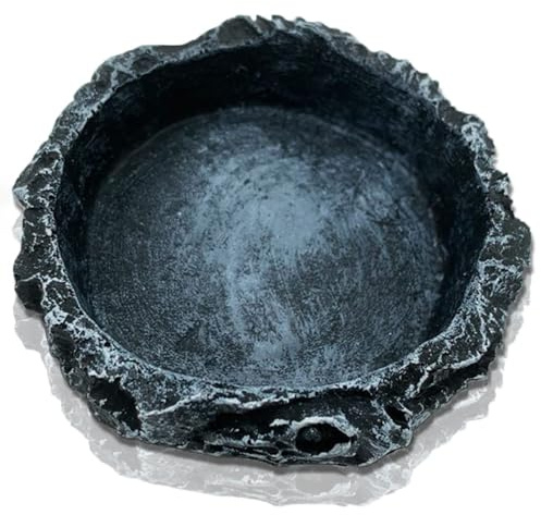 MUYYIKA Ciotola per acqua per terrario, accessorio per tartarughe, rettili, ciotola per acqua, ciotola per terrario, ciotola per acqua, ciotola per serpente, tartaruga, geco (cerchio: 8 cm x 8 cm x 2