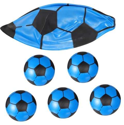 CORHAD Balones De Fútbol Inflables para Niños, Tamaño 20 Cm, Colores Surtidos, Juguete Deportivo Al Aire Libre para Playa y Piscina, Set De 6 Unidades