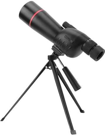 WOHPNLE Telescopios Terrestres, Zoom 15-45X con Trípode Lente Objetivo de 60 mm Alcance Spotter HD Campo de visión de 52-1000 m para observación de Aves Viajes de observación de