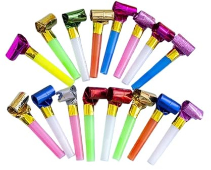Set di 100 fischietti in plastica con rullo soffiante, for rallegrare gli animi Per Feste Natale