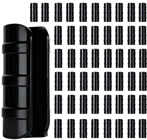 3/4 inch Greenhouse Clips (25mm) - 50 PCS, Fits 0.95 OD Tube,inner Ø 0.78， Heavy Duty ABS Plastic Clamps for Greenhouse Film, Shade Nets, Frame Shelters (3/4 in)