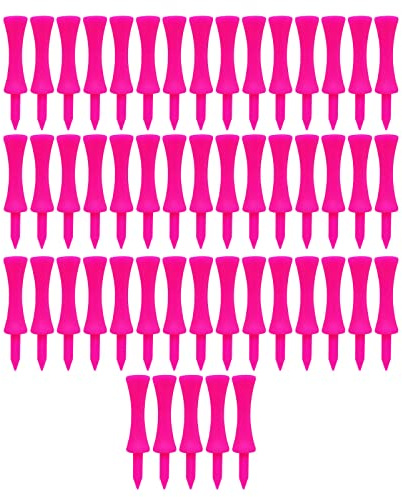 AMISENK 50Pcs Golf-Tees Step Down, Golf-Tees, 6-Colors Each of 50pcs, Assorted Size 70mm/57mm/51mm/45mm/38mm/32mm Golf-tees Step Down