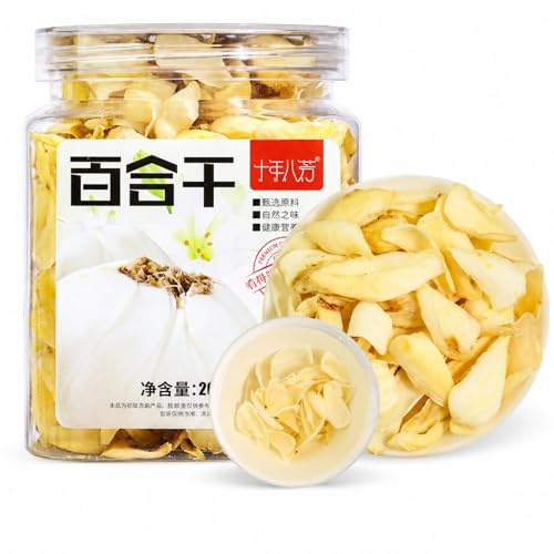 AOIRCE Dried Lily Bulb for Herbal Tea, Soups & Porridge, 200g