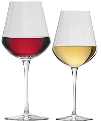 Bormioli Rocco Inalto Uno Moyen/Grand Verre à vin - 470 / 560ml - Ensemble de 12 Verres