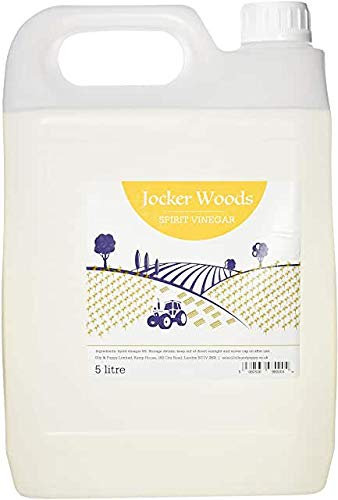 Distilled White/Spirit Vinegar for cooking, pickiling, marinations can also be used as a natural cleaner - 1x5 litre bottle - Jocker Woods UK Produced
