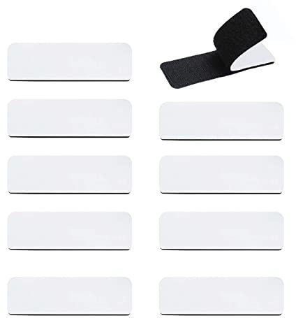 Klettband,Klettband schwarz,Klettband selbstklebend extra stark,Klettverschluss selbstklebend für stoff,Wand,Boden,Metall,Kunststoff etc(10 * 3cm,10Paar)