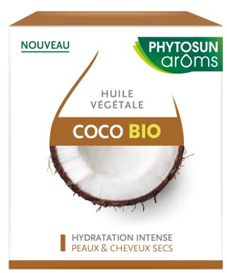 Phytosun Arôms Huile Végétale de Coco Bio - Peaux et Cheveux secs - 100ml