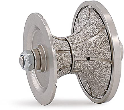 V50 (5 cm) Diamant-Fräser-Bit-Profil-Rad – volle Bullnose halbe Arbeitsplattenkante für Granit-Stein-Beton-Gegenkanten