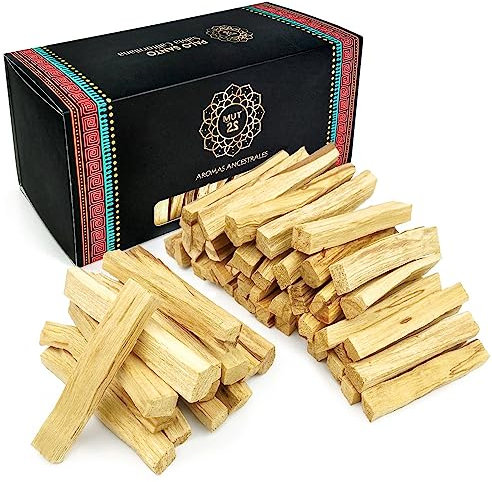 MUT22 Palo Santo Räucherstäbchen 500 g - Premium Heiliges Holz für Reinigung & Spiritualität, Nachhaltig aus Peru