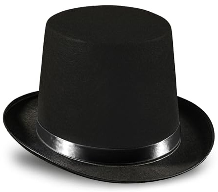 Dress Up America Sombreros De Copa Para Niños - Sombrero De Fiesta De Mago Negro - Sombrero De Esmoquin Formal - Unisex