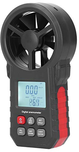 Vomeko WT87B Anémomètre numérique Bluetooth avec rétroéclairage LCD Testeur de vitesse du vent portable 9 V pour une mesure précise de la vitesse du vent.