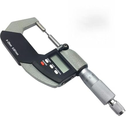 Micrometer 0-25 Mm Electronic Outside Micrometer 0.001mm With Extra Large Screen Digital Micrometer Electronic Digital Measure Tools (Color : 1mm Spline digital)