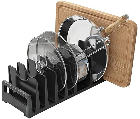Plate/Baking Tray/Pan Lid Rack,Kitchen Cupboard Storage Organiser with Adjustable Dividers for Kitchen,Living Room,Home (Color : C, Size : 40cm)