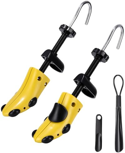 Fiabgum Tendiscarpe, 2 Pezzi Scarpe Allarga Uomo Donna, Espansori Scarpe, Forme Scarpe, Tendi Scarpe, Regolabile Lunghezza Larghezza Tendiscarpe Plastica Forme Scarpe.(misurare: 43-48)