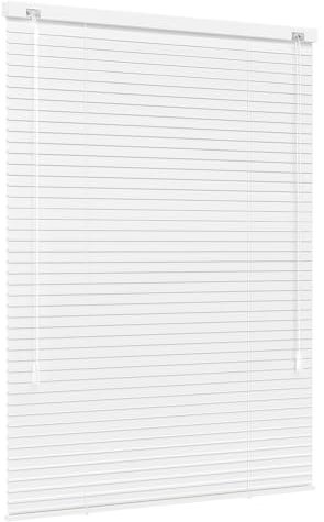 Jalousiescout Lightless Jalousie Aluminiumjalousie, Verdunkelungsrollo, Innovative Verdunkelungstechnik, Sichtschutz, ohne Bohren, 80 x 130 cm (BxH), Weiß matt