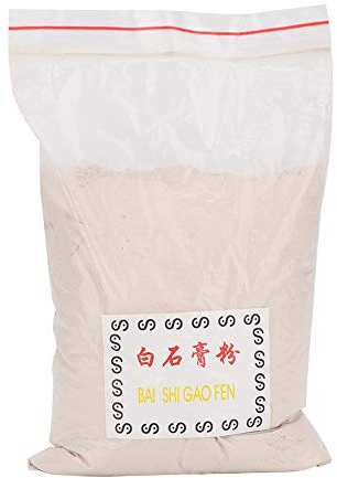 Polvere di gesso premium per artigianato fai-da-te e creazione di gioielli, e non nociva, facile da miscelare, stabile e resistente al calore, ottimale per l'artigianato (polvere di gesso bianco)