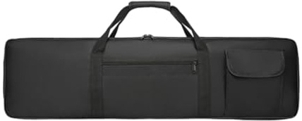 TTETTZ E E Piano Koffer, 61 Tasten, Keyboard Tasche, Tragetasche, Klavier Gigbag mit Tasche, Tragbarer, Gepolsterter Rucksack, Handtasche für Reisen, Schule, Xs