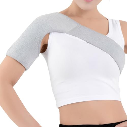 Bisienya Shoulder Support for Women Men,Adjustable Shoulder Brace,Arm Sling Immobilizer,Relieve Shoulder Discomfort,for Left and Right Hands(Gray)