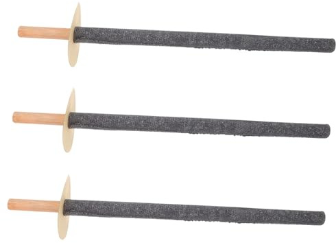 TOYANDONA 3pcs Wooden Camping Torch Outdoor Fire with Stake for Garden for Weddings Festivals and Backyard Events Burn for Extended Use