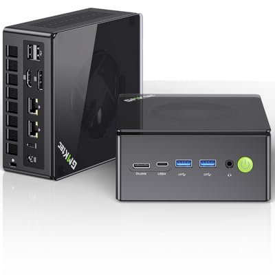 GMKtec Mini PC Ryzen 7 8845HS (8 C/16T, jusqu'à 5,1 GHz) K8 Plus 32G DDR5 2T SSD W11 Pro | Quadruple écran 4K | Type-C |Wi-FI 6| Bluetooth 5.2|Double Carte réseau 2,5 GHz|HDMI 2.1 | USB 4.0