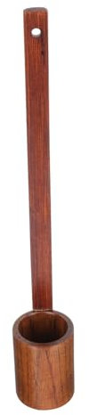 TOPPERFUN Vintage Wooden Wine Ladle Long Handle Handheld Wine Spoon for Home Use for Serving Oil and Honey Rustic Kitchen Accessory