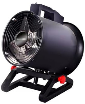 Xilin-872 Metal Floor Fan- Industrial Fan Portable Oscillating Head Round Cylinder Cannonball Electric Fan Powerful High Power Paddy Fan Industrial Standing Fan(Black,12 inch)