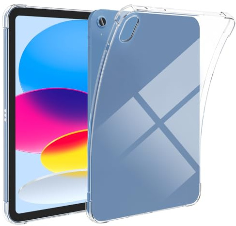 Clear Cover for iPad 11th Generation Case (2025 A16 11-inch)/iPad 10th Generation Case(2022 10.9-inch), Lightweight Soft TPU Anti-Scratch Full-Body Protection Transparent Tablet Back Cover