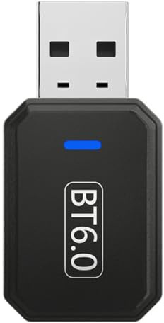 Prterver Adaptateur Bluetooth 6.0 pour PC, Dongle USB Bluetooth, Émetteur-Récepteur pour Ordinateur de Bureau, Ordinateur Portable et Haut-Parleur: Branchez et Utilisez