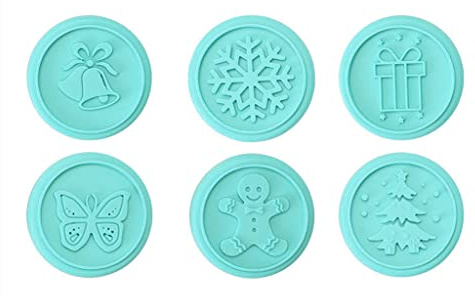 6 formine per biscotti in silicone fai da te stampo per biscotti tema natalizio a forma albero biscotto fatto a mano facile da pulire e conservare set timbri per biscotti Natale