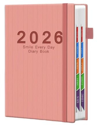 2026 Planner - Nyckelverktyg för att organisera dagligt liv och produktivitet | A5 Planning Agenda Notebook + Yearly Tabs Work Record Diary | För att göra-lista måltillbehör för hemmaskolkontor