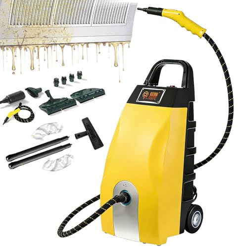 3000w Bärbar Ångtvätt, Högtrycksångare Med 6 Tillbehör, 3,5l Stor Tank Och Säkerhetslåsdesign, Kontinuerlig Ångeffekt, 20 Sekunders Snabb Uppvärmning För Golv, Klädsel, Fogar, Fönster