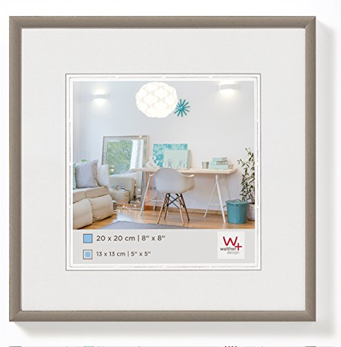 Walther Design Cadre photo acier 20 x 20 cm Nouveau Lifestyle Cadre en plastique KV220D