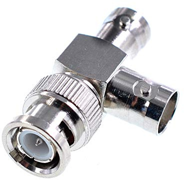 Oiyagai 3-Wege-T-Typ BNC Männlich zu 2 BNC Weiblich Adapter BNC Triple Jack Connector RF Koaxial Kabel Adapter für Mobiles Signal Booster Repeater Antennen