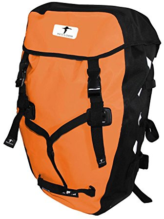 Red Loon Pro Fahrradrucksack Rad Rucksack LKW-Plane reißfest wasserdicht, Farbe:Orange, Herstellernummer:VDP64148