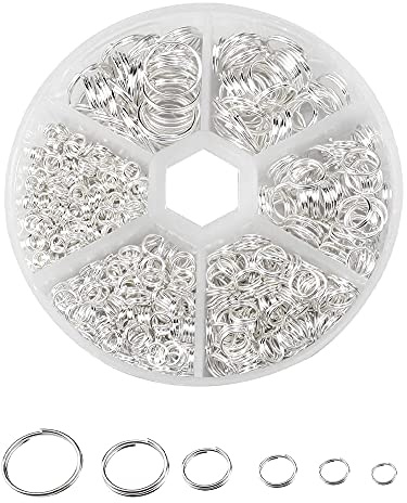 OMIGA 690 Pcs Anneaux de Saut Anneaux ouverts Jump Anneau