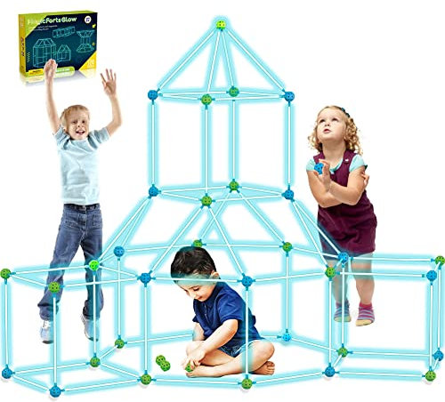Giocattoli da costruzione fai da te per bambini, giocattolo da costruzione, giocattolo fai da te, tenda da gioco, tenda da gioco, per interni e bambini, 85 pezzi