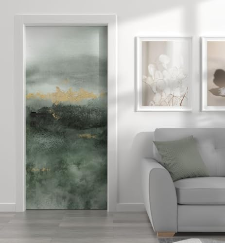 MyMaxxi Türtapete selbstklebend - Einteilige Türfolie 90x200 cm - Motiv: Kunstwerk Moos Nr. 2 Türklebefolie zum verschönern & bekleben der Tür - Türaufkleber aus Klebefolie