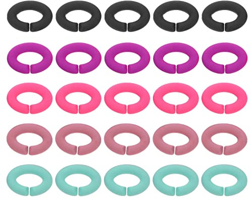 Abaodam 50stücke Acryl Schmuck Ringe Für Armband Verbindungsringe Diy Handwerk Zubehör Schmuckverbinder Halskette Brillen Kette